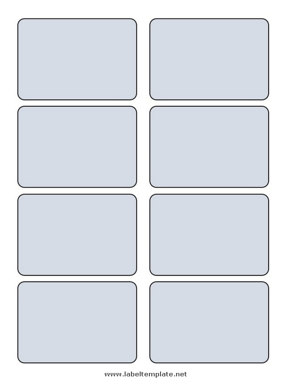 Word Label Template 8 Per Sheet - label template