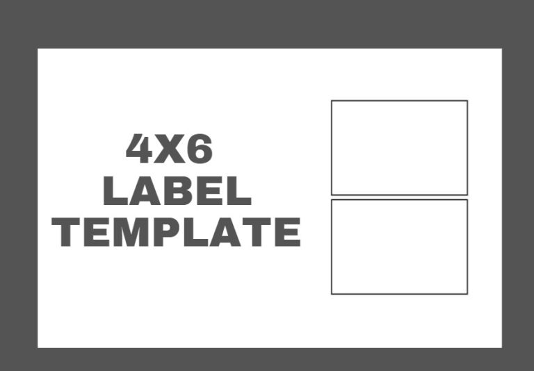 4x6 Label Template Free for Your Next Project! - label template